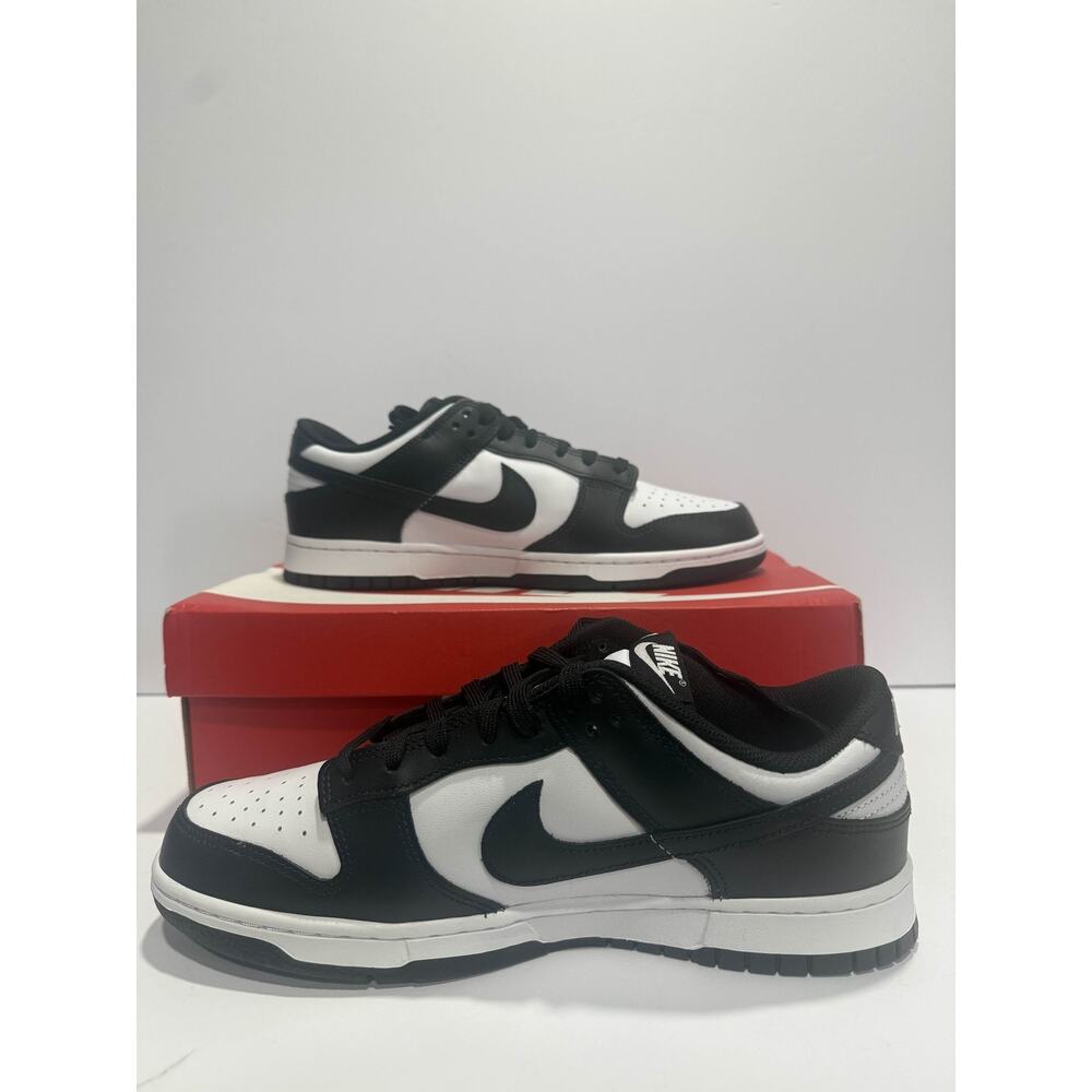 Size 12 W - Nike Dunk Low White Black
